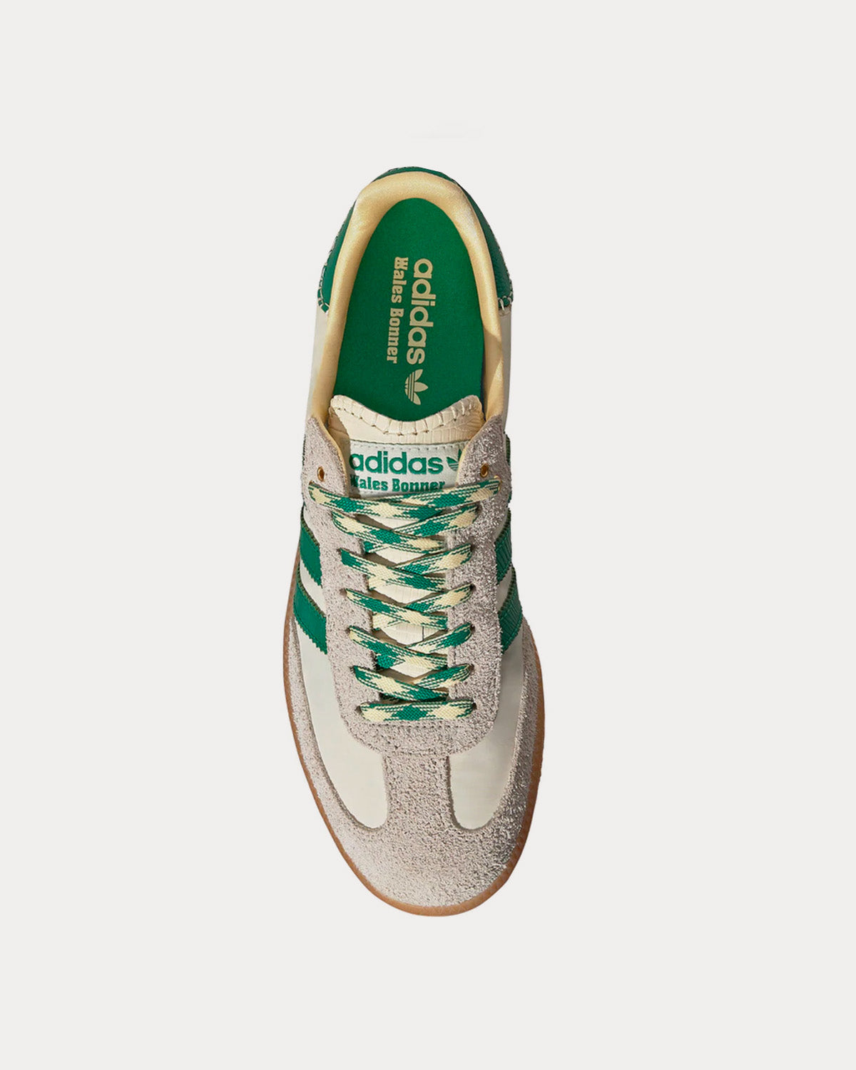 Adidas x Wales Bonner Samba Cream / Green / Yellow Low Top Sneakers - 2