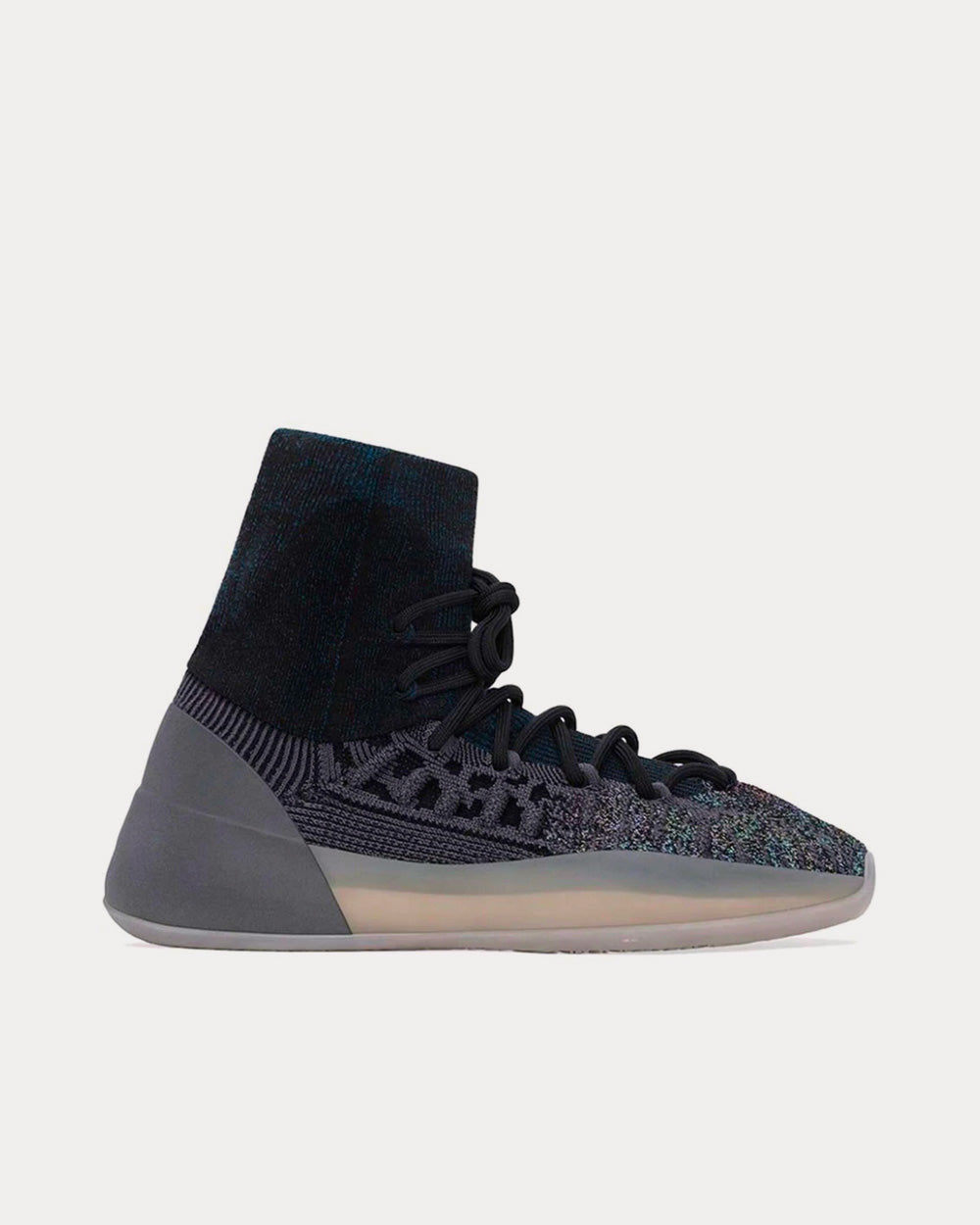 Yeezy BSKTBL Knit Slate Blue High Top Sneakers - 1