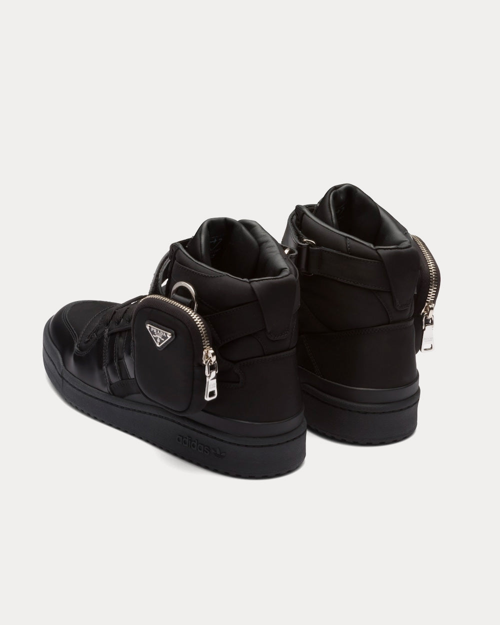 Re Nylon Black High Top Sneakers