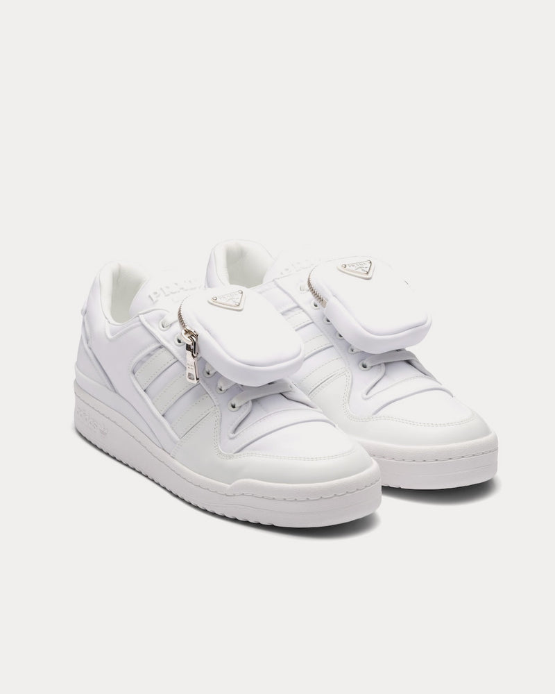 Adidas x Prada Re-Nylon Forum White Low Top Sneakers - 2