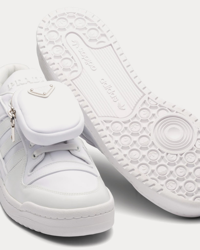 Adidas x Prada Re-Nylon Forum White Low Top Sneakers - Sneak