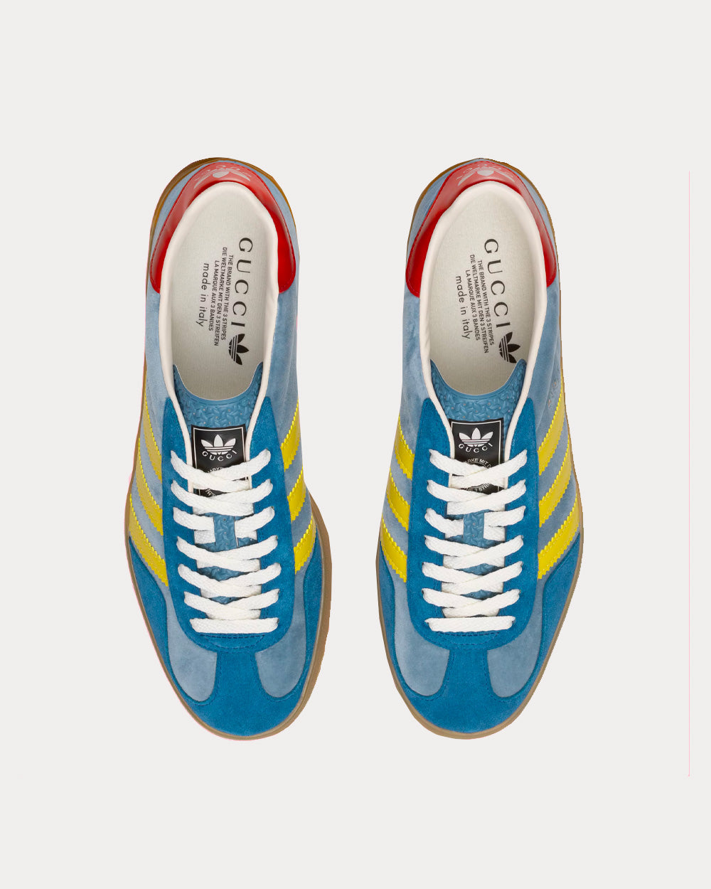 Adidas x Gucci Gazelle Light Blue Low Top Sneakers - 2