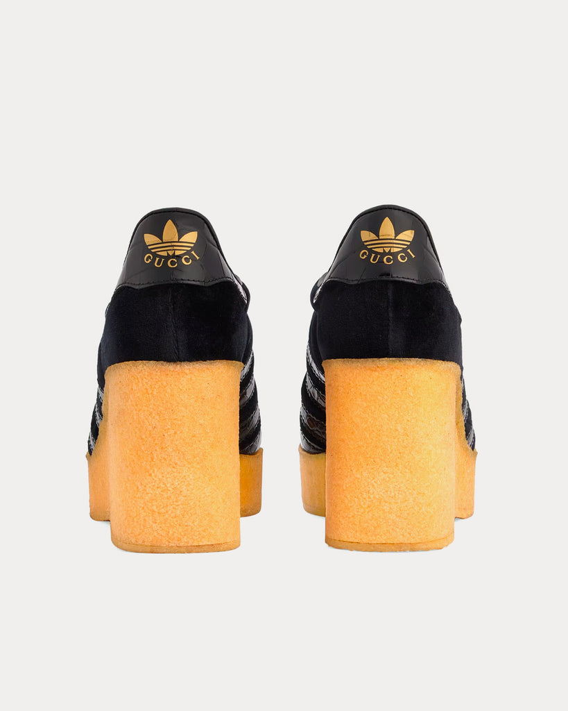 Adidas shoes on sale yellow black velvet