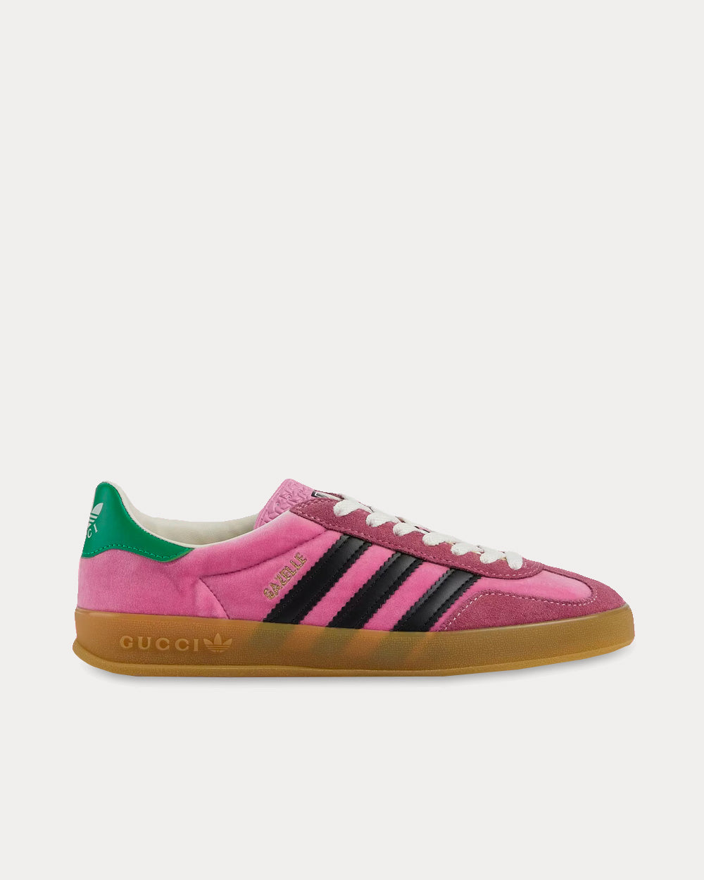 Depressie buiten gebruik Voeding Adidas x Gucci Gazelle Pink Velvet Low Top Sneakers - Sneak in Peace