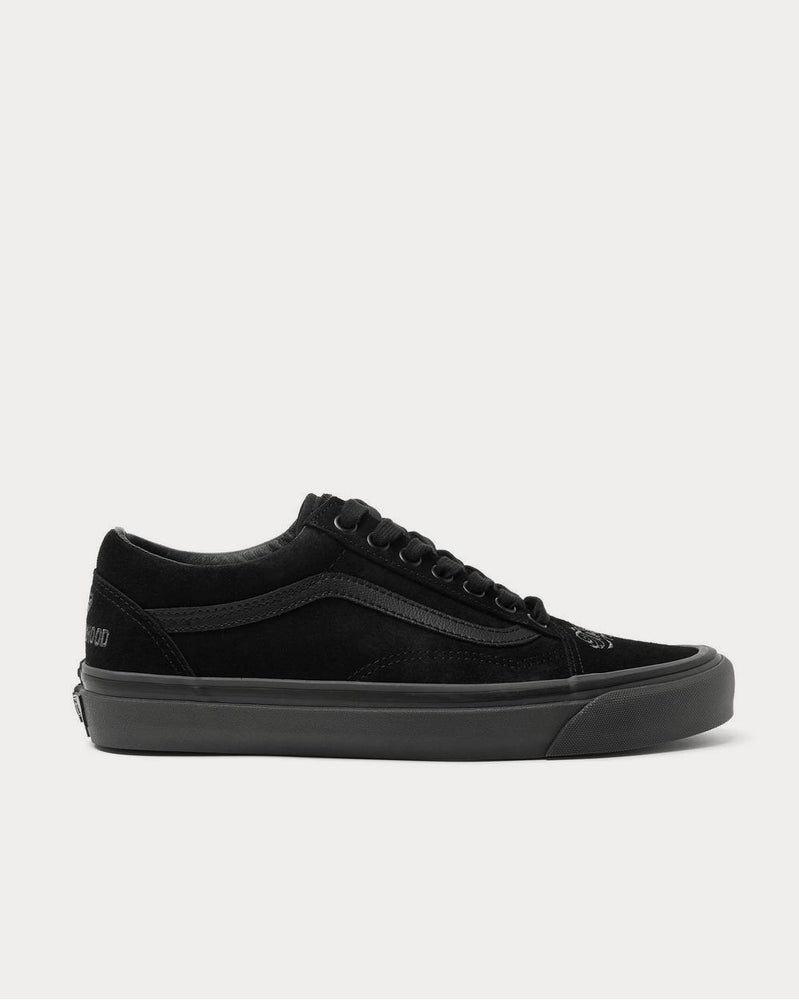 Vans X Neighborhood Old Skool 36 DX Leather-Trimmed Suede  Black low top sneakers - 1