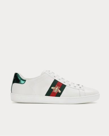 Gucci Ace leather water snake leather Low Top Sneakers