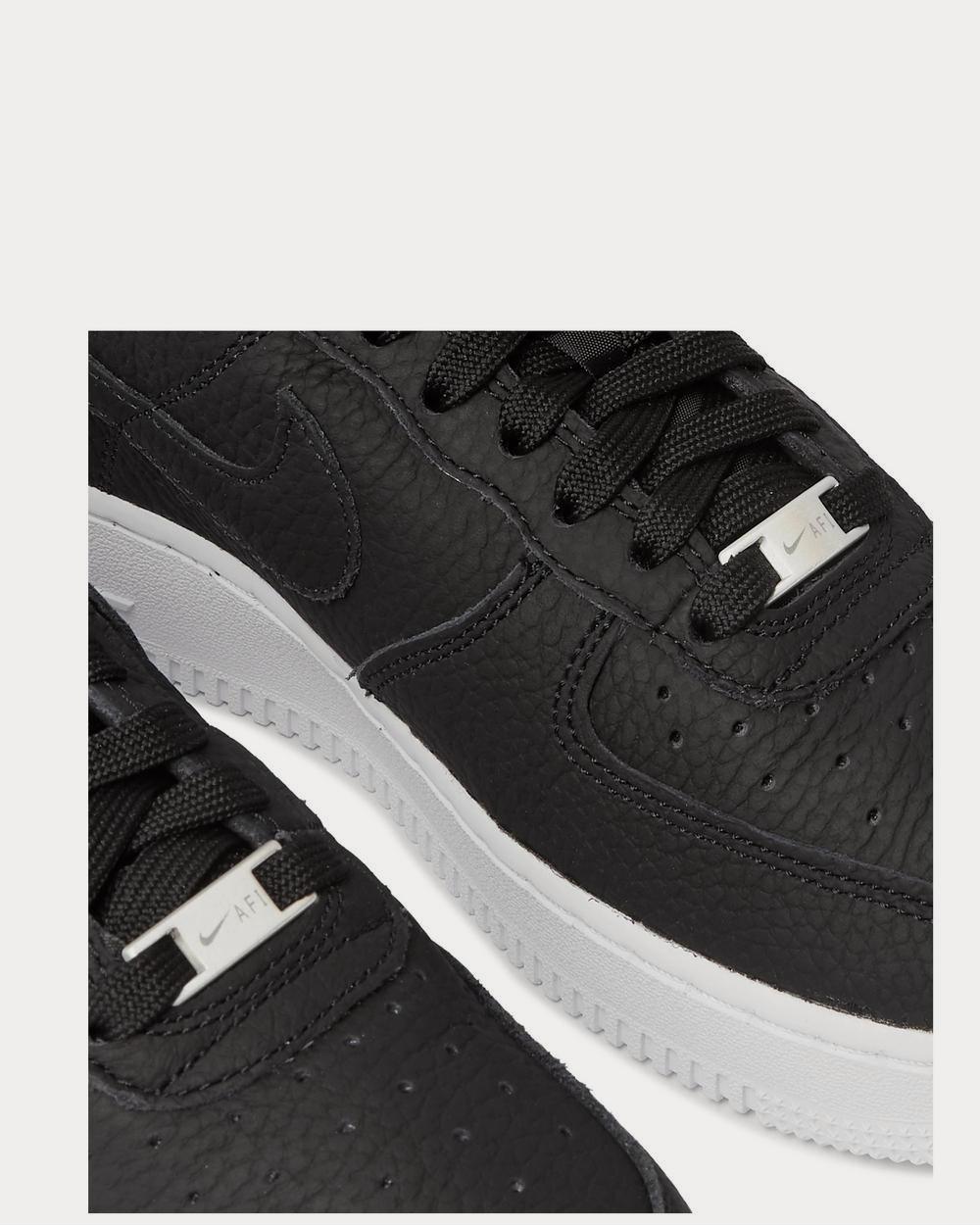 Nike Air Force 1 07 Suede-Trimmed Leather  Black low top sneakers - 4