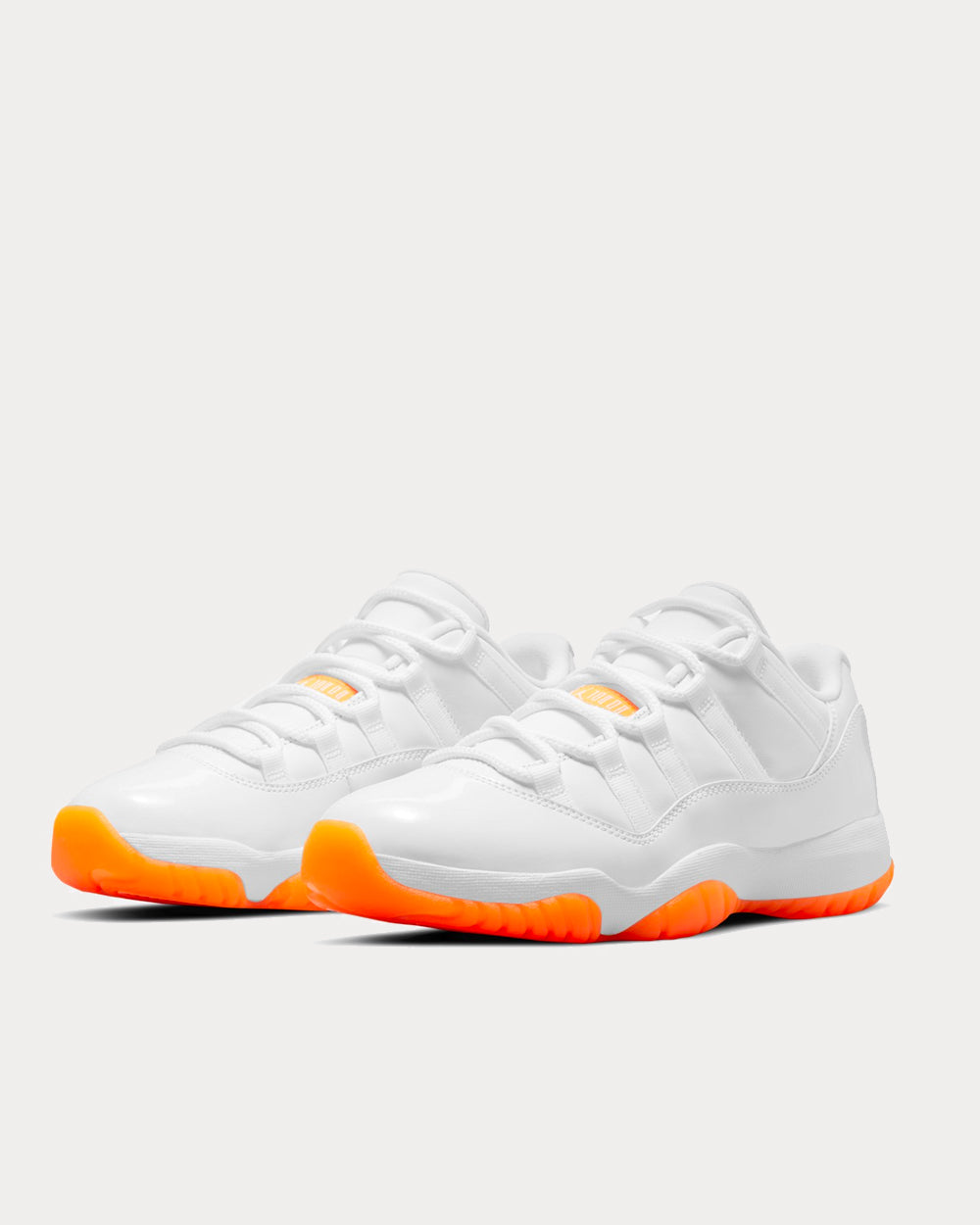 Jordan Air Jordan 11 Retro White Bright Citrus Low Top Sneakers Sneak in Peace