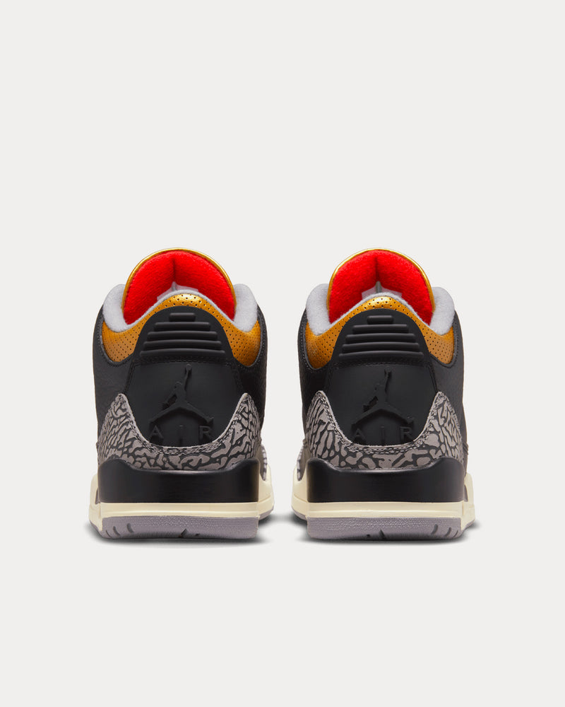 Jordan Air Jordan 3 Retro 'Black Cement Gold' High Top Sneakers - 4