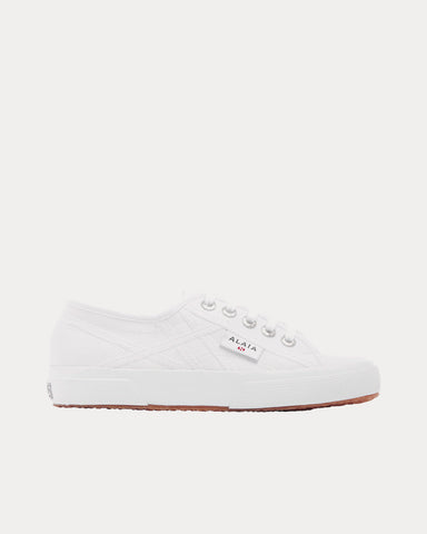 Alaïa x Superga Leather White Low Top Sneakers