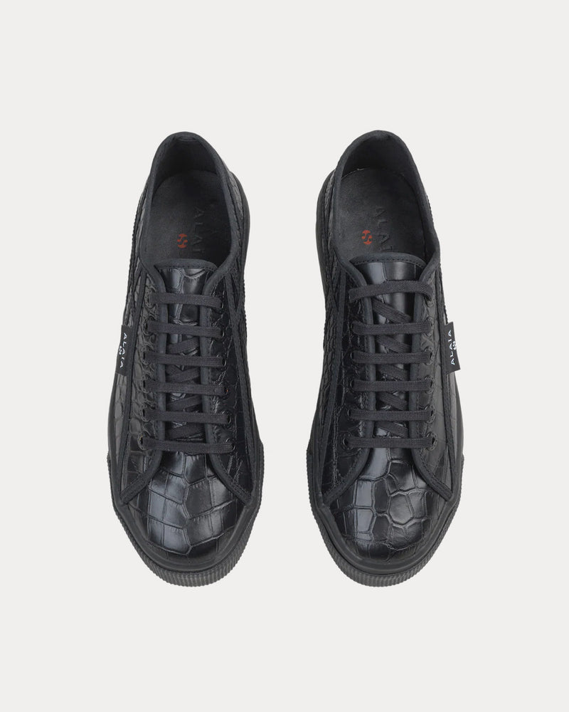 Alaïa x Superga Platform Black Low Top Sneakers - 2