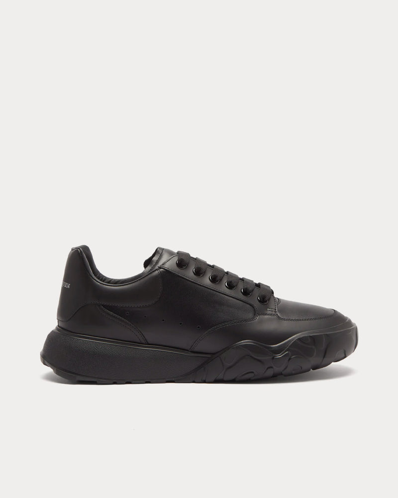 Alexander McQueen Court Black Low Top Sneakers - 1