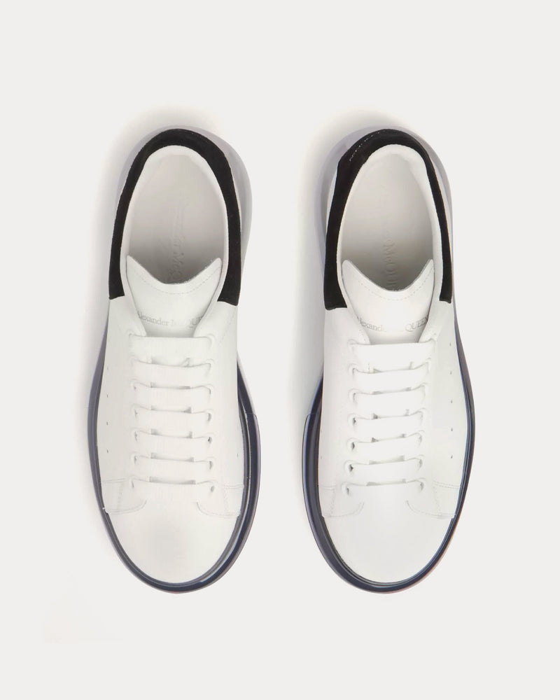 Alexander McQueen Oversized Transparent Sole White / Black Low Top Sneakers - 2