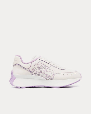 Alexander McQueen Sprint Runner White / Purple Low Top Sneakers