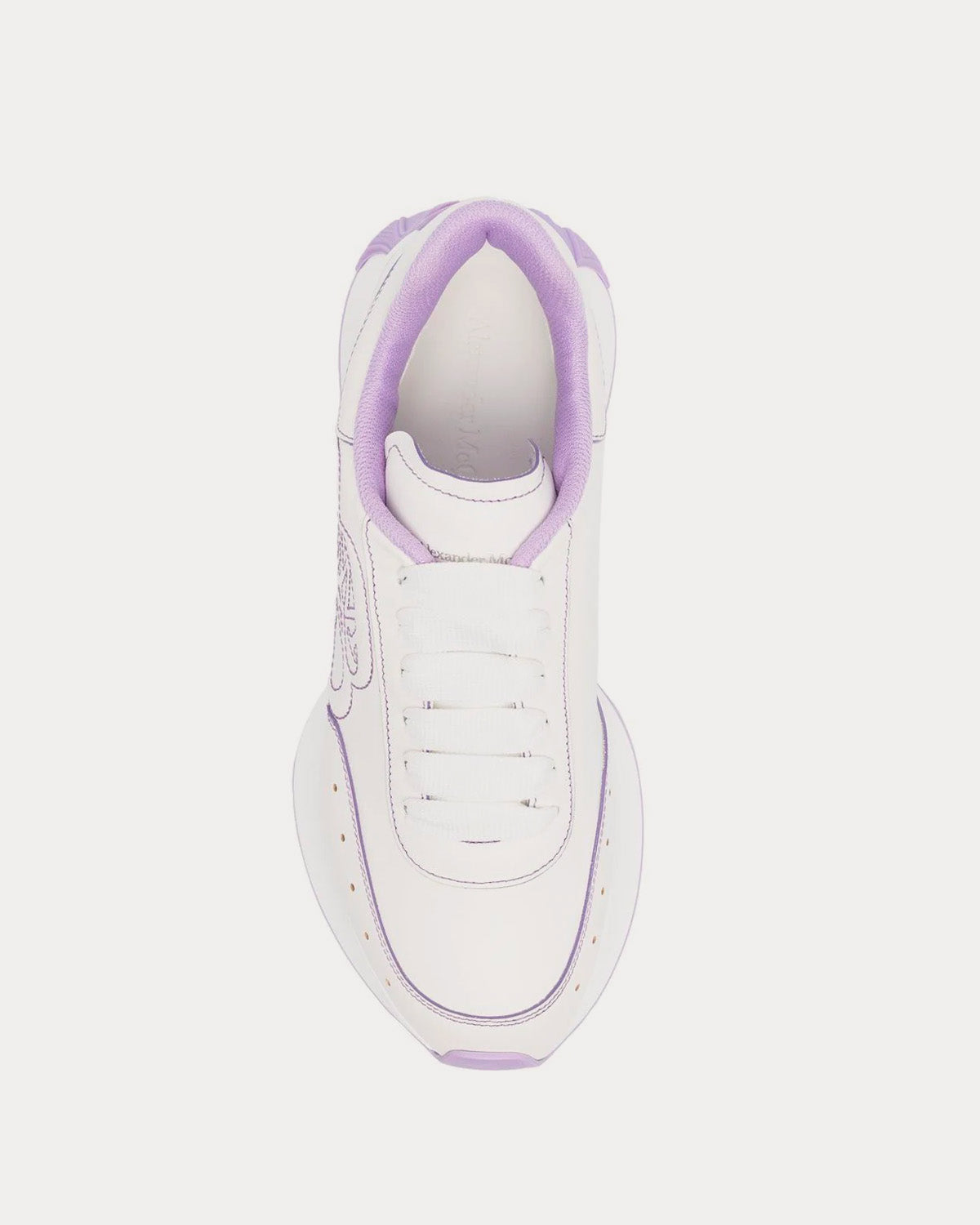 Alexander McQueen Sprint Runner White / Purple Low Top Sneakers - 2