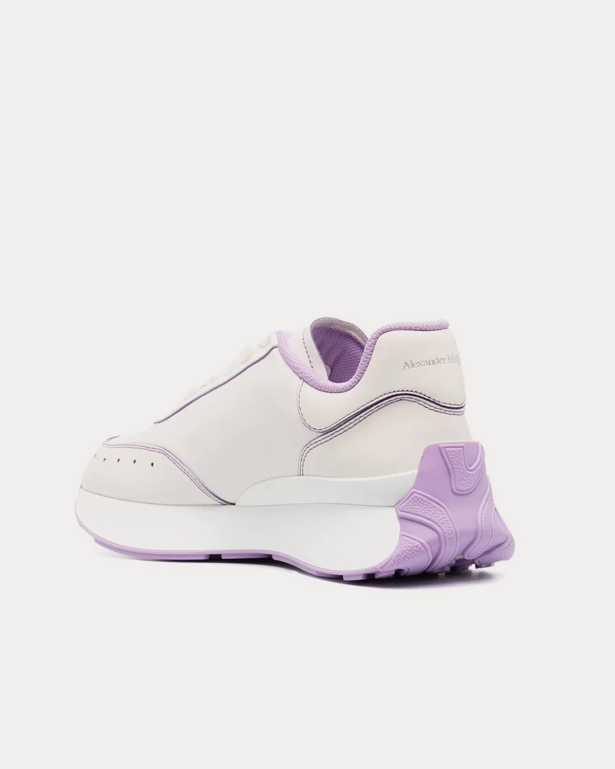 Alexander McQueen Sprint Runner White / Purple Low Top Sneakers - 3