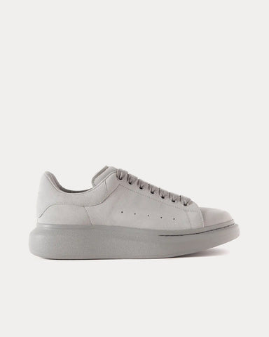 Alexander McQueen Oversized Suede Grey Low Top Sneakers