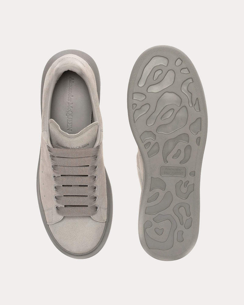 Alexander McQueen Oversized Suede Grey Low Top Sneakers - 2