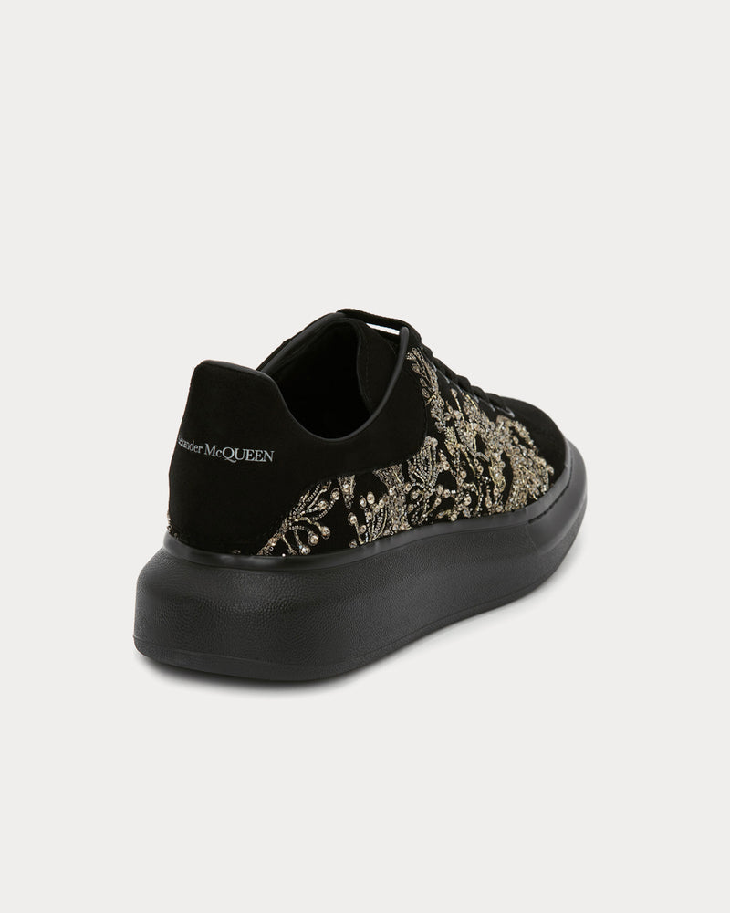 Alexander McQueen Oversized Black / Silver Low Top Sneakers - 4