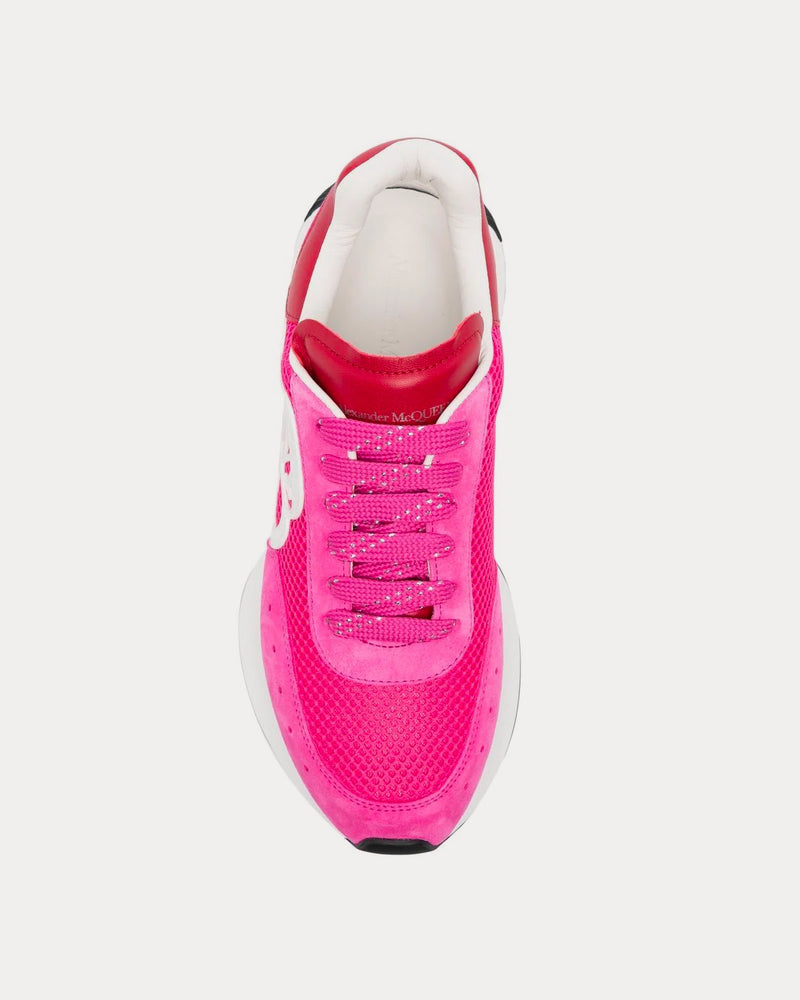 Alexander McQueen Sprint Runner Pink / White Low Top Sneakers - 2