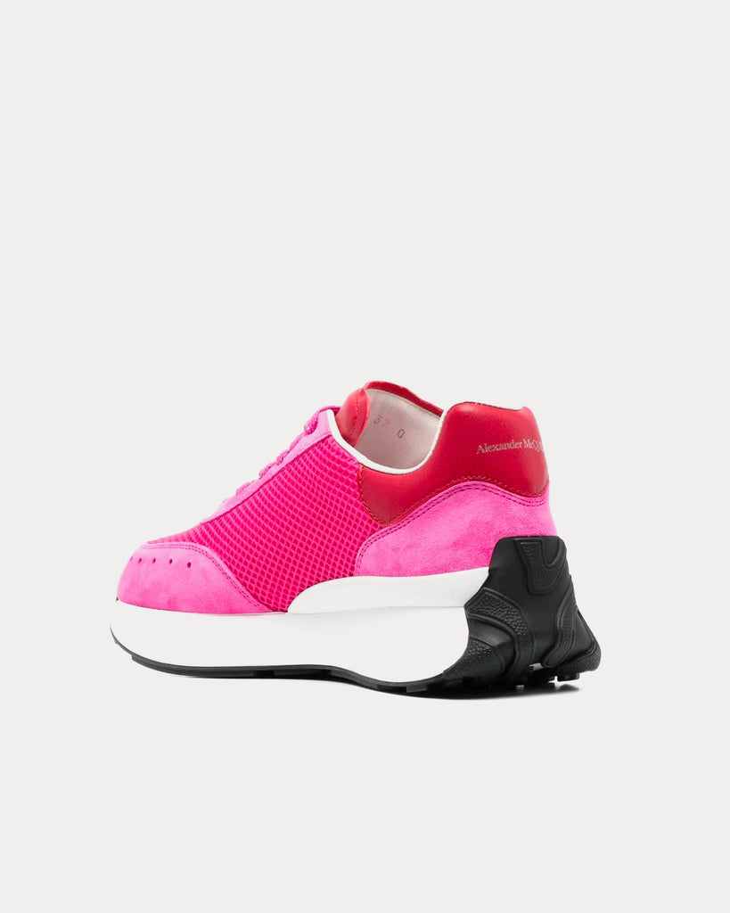 Alexander McQueen Pink And Red Runner Sneakers