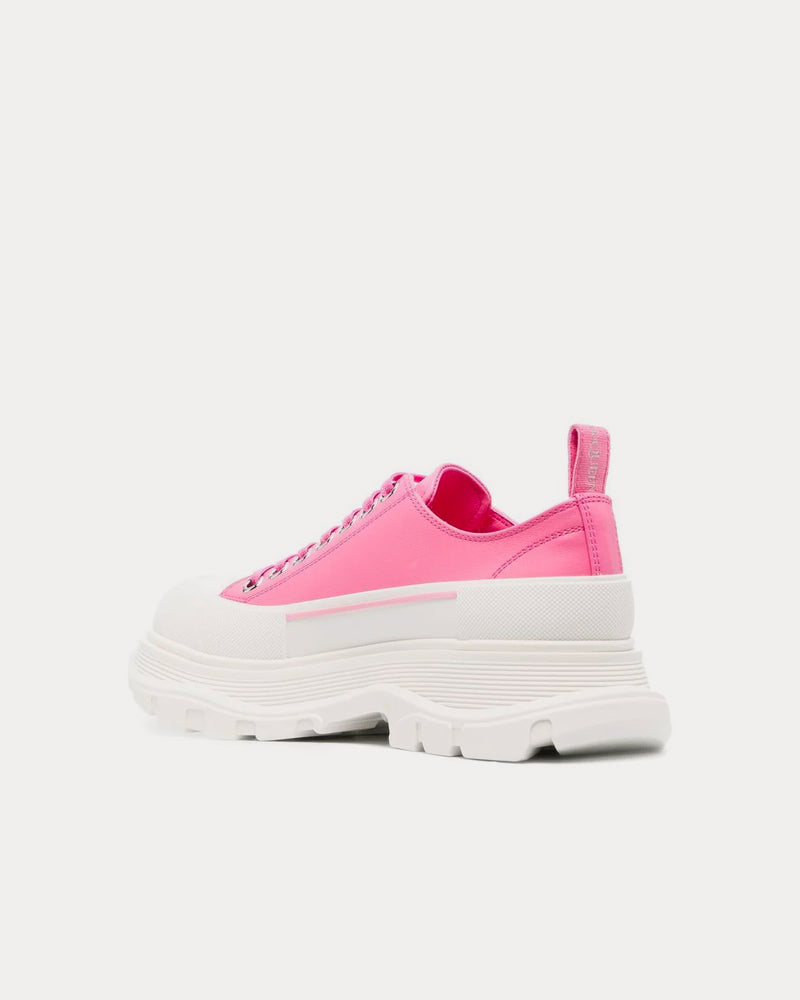 Alexander McQueen Tread Slick Pink / White Low Top Sneakers - 3