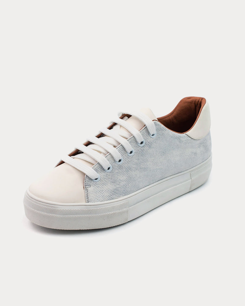 Allkind Lucy Vegan Leather Lace White Low Top Sneakers - 2