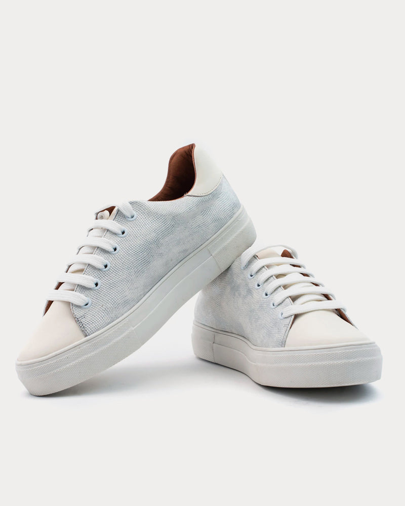 Allkind Lucy Vegan Leather Lace White Low Top Sneakers - 3