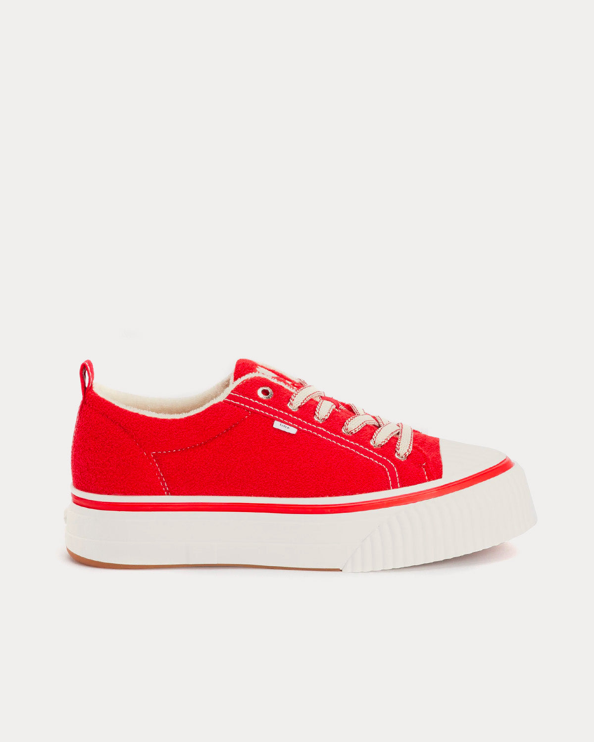 AMI 1980 Canvas Red Low Top Sneakers - 1