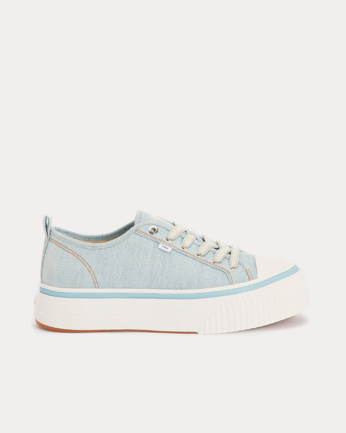 AMI 1980 Canvas Bleached Blue Low Top Sneakers - 1