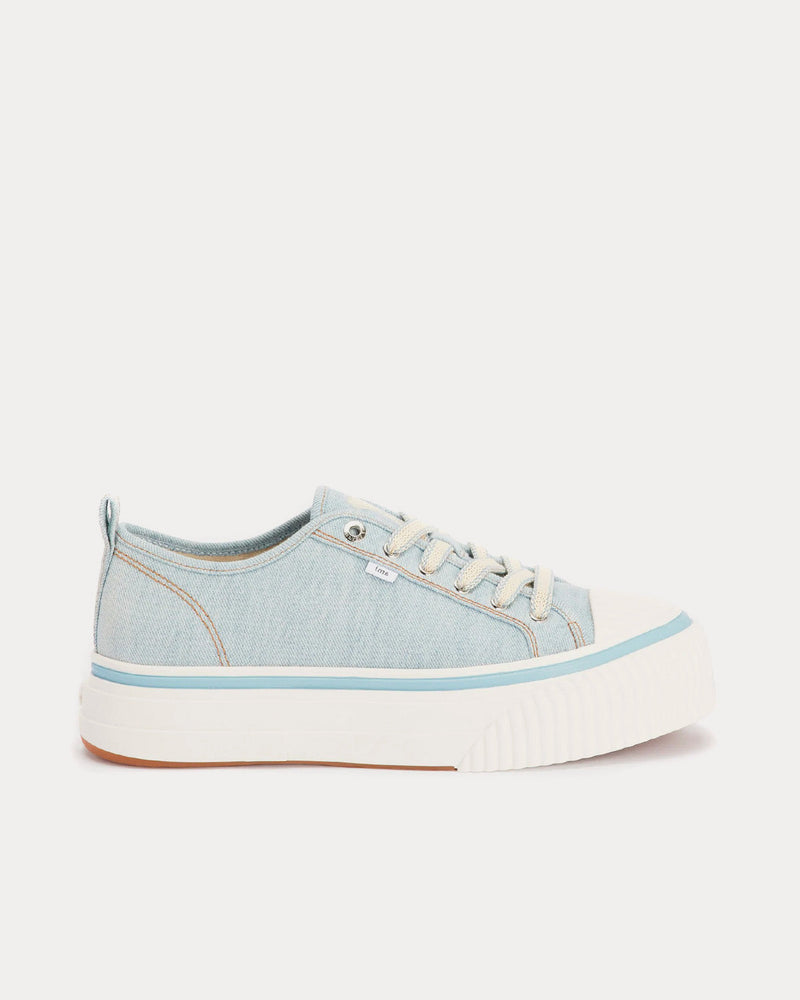 Ami Paris 1980 Canvas Bleached Blue Low Top Sneakers - 1