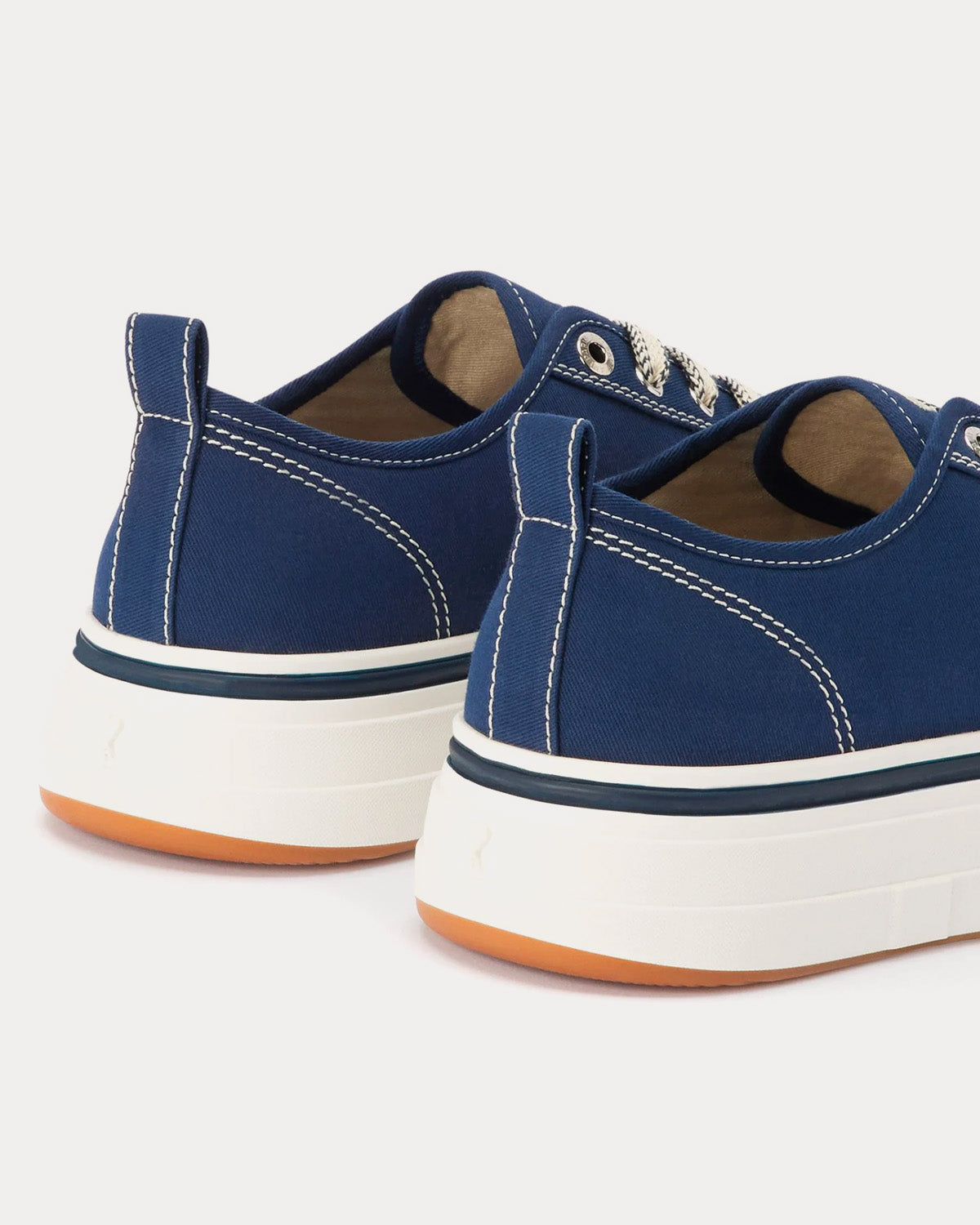 AMI 1980 Canvas Nautical Blue Low Top Sneakers - 2