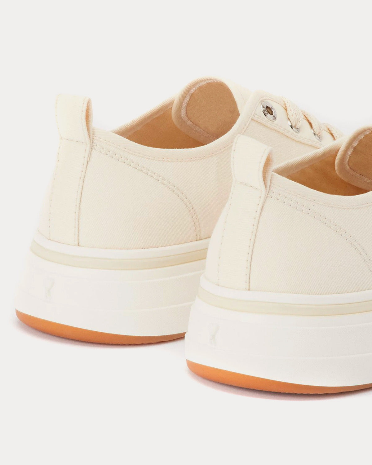 AMI 1980 Canvas Off-White Low Top Sneakers - 2