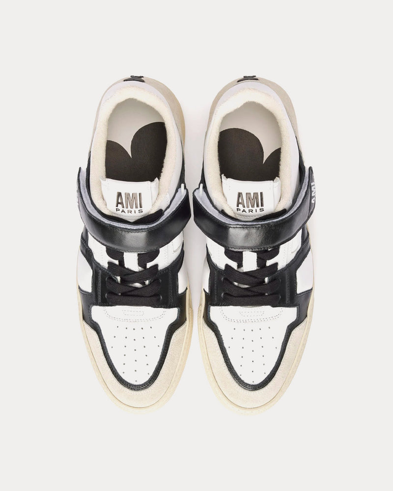 Ami Paris Ami De Coeur Black / White Low Top Sneakers - 2