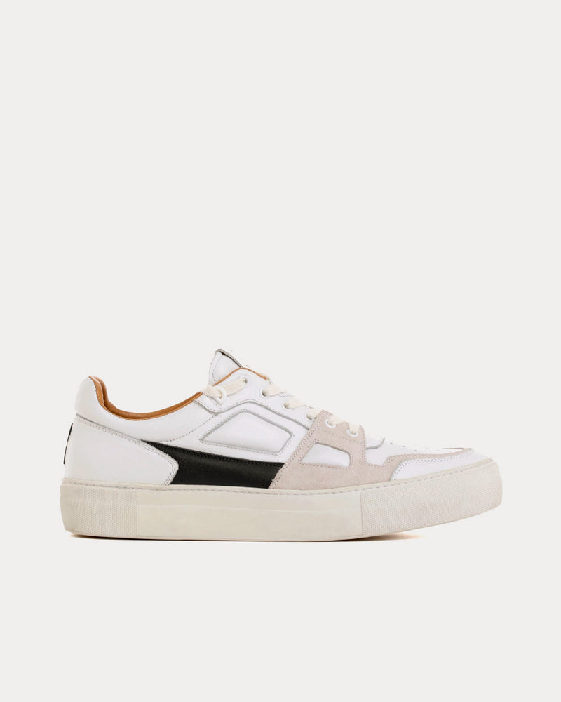 AMI Ami De Coeur White / Black Low Top Sneakers - 1