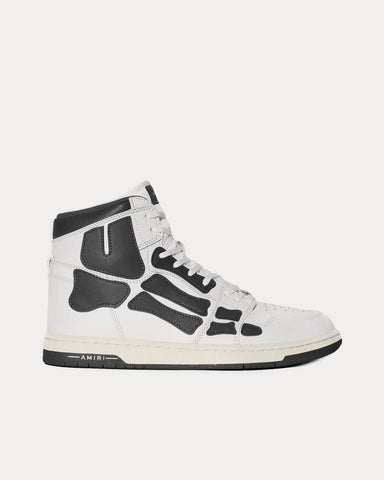 AMIRI Skel-Top Hi White / Black High Top Sneakers