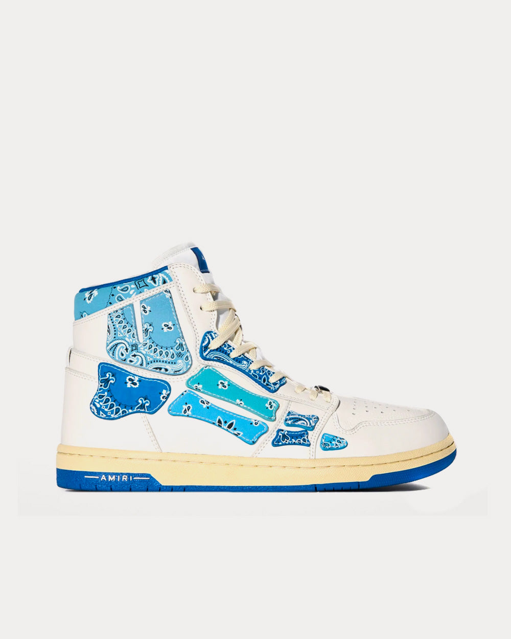 AMIRI Skel-Top Hi Bandana Blue High Top Sneakers - 1