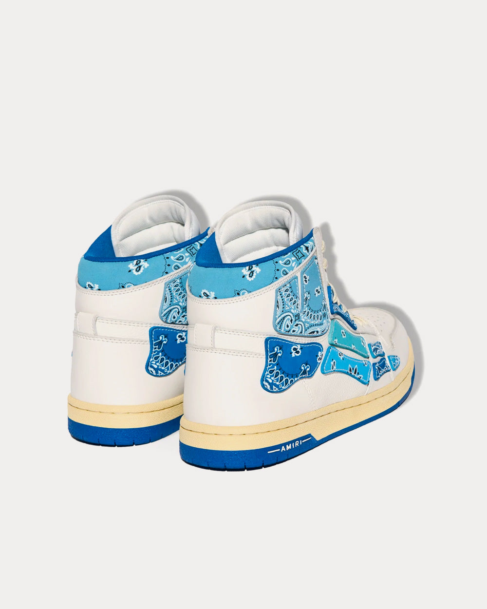 AMIRI Skel-Top Hi Bandana Blue High Top Sneakers - 4