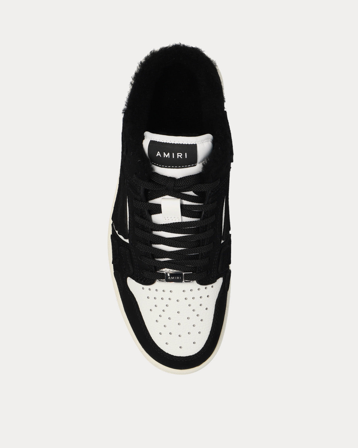 AMIRI Skel Top Shearling Mule Black Low Top Sneakers - 2