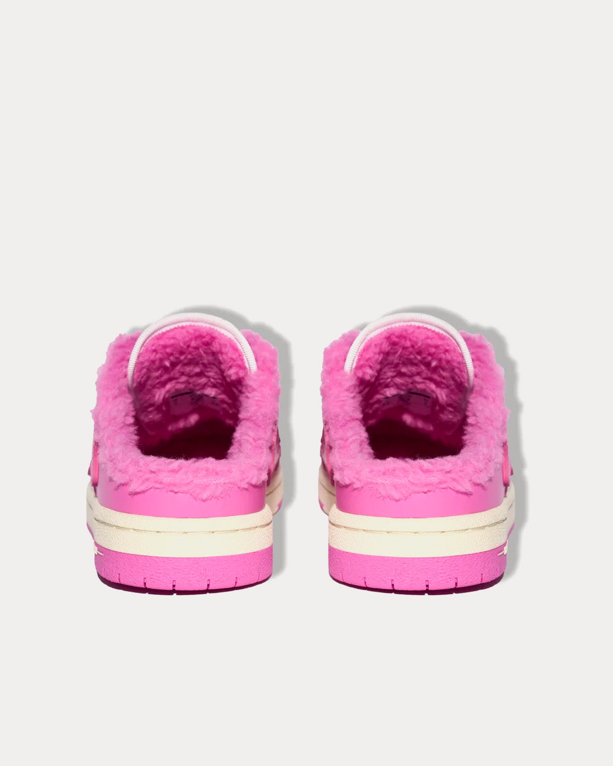 AMIRI Skel Top Shearling Mule Pink Low Top Sneakers - 3