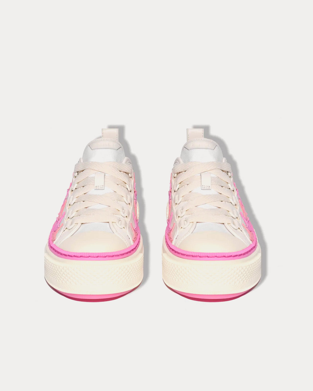 AMIRI Stars Court Low White / Pink Low Top Sneakers - 2