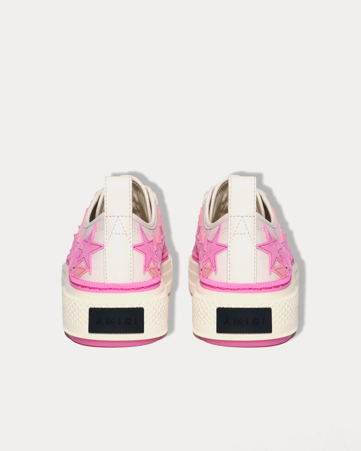 AMIRI Stars Court Low White / Pink Low Top Sneakers - 3