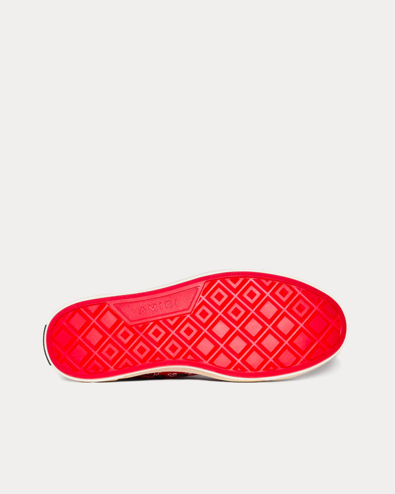 AMIRI Bandana MA Logo Court Hi Red High Top Sneakers - 4