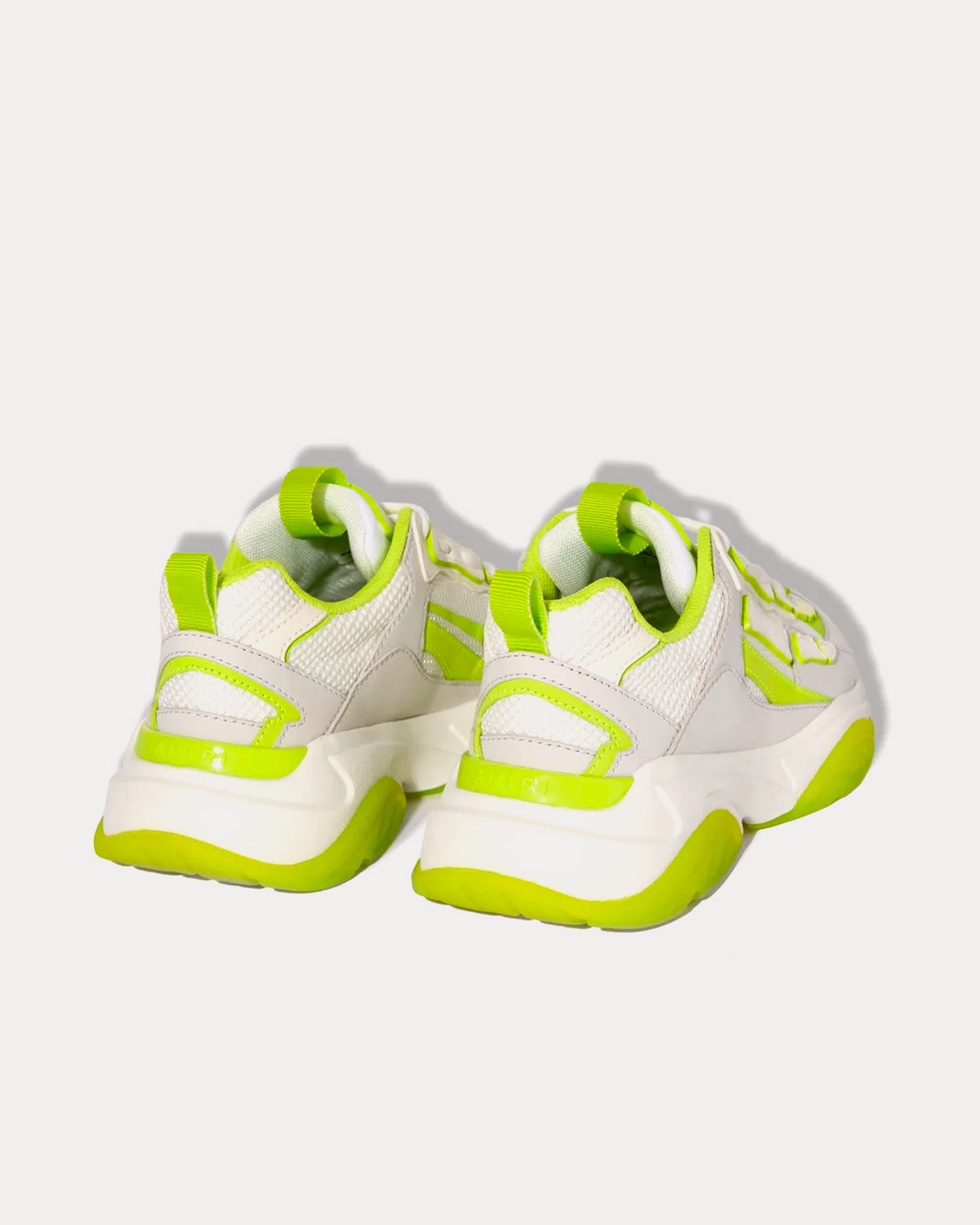 AMIRI Bone Runner Grey / Lime Low Top Sneakers - 3