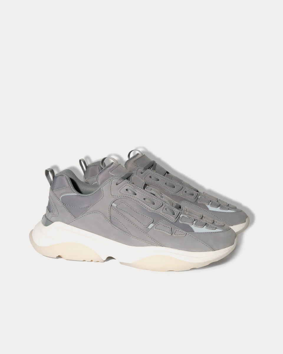 AMIRI Bone Runner Grey Low Top Sneakers - Sneak in Peace