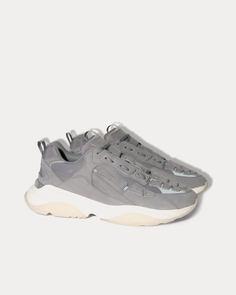 AMIRI Bone Runner Grey Low Top Sneakers - 3