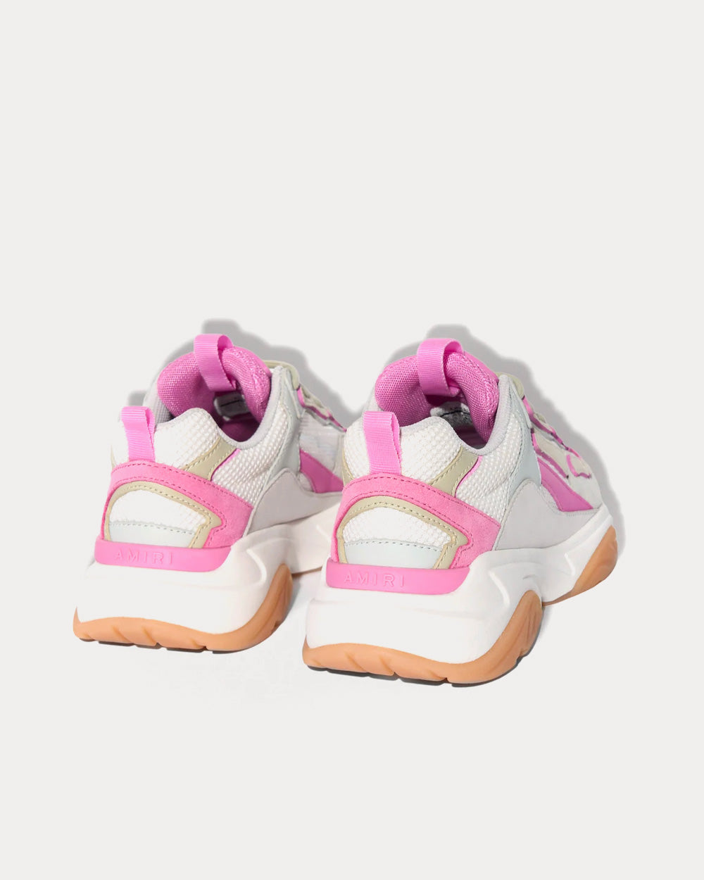 AMIRI Bone Runner Pink / Tan Low Top Sneakers - 4