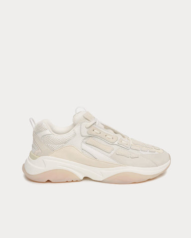 AMIRI Bone Runner Mixed White Low Top Sneakers