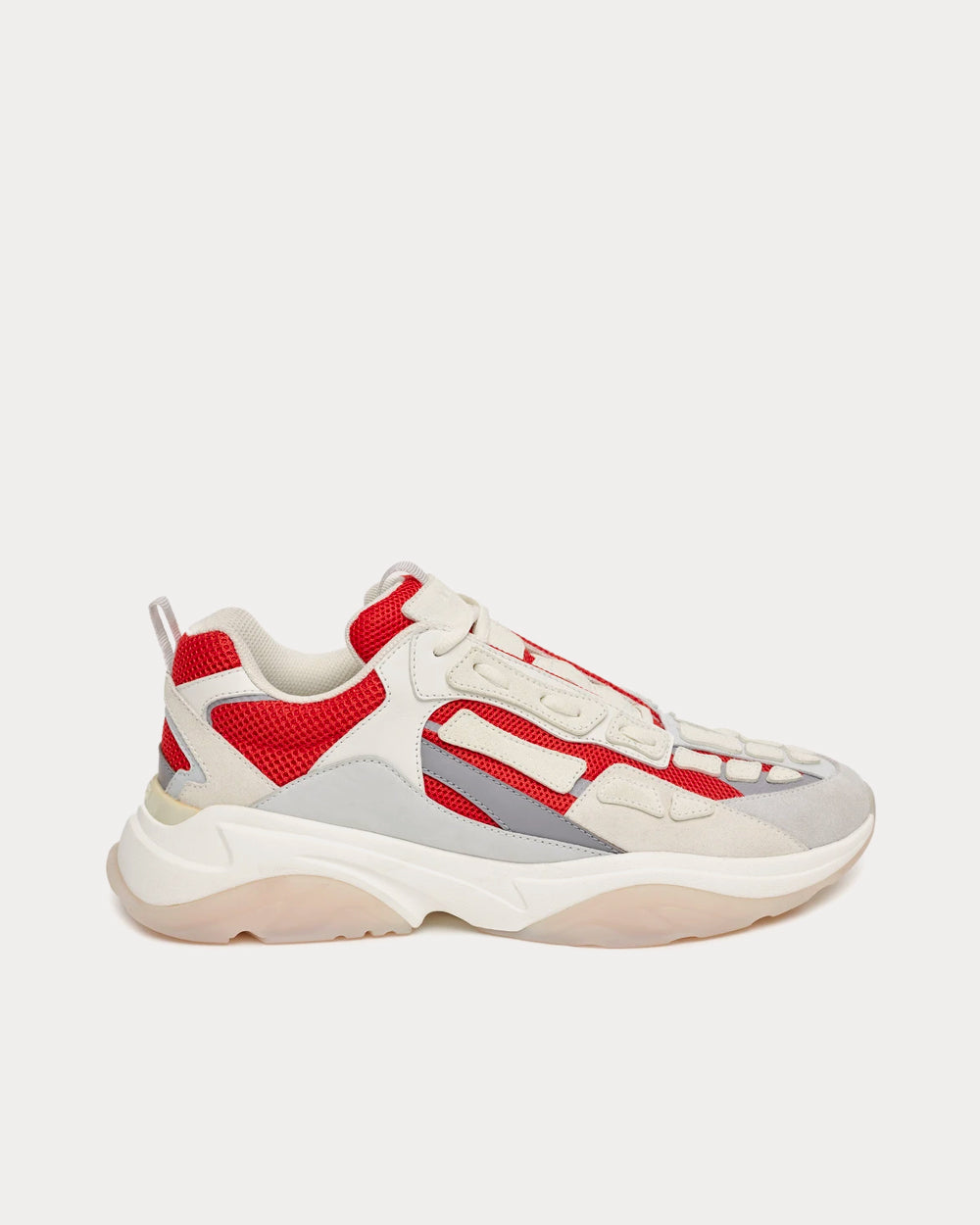 AMIRI Bone Runner Red / White Low Top Sneakers - 1