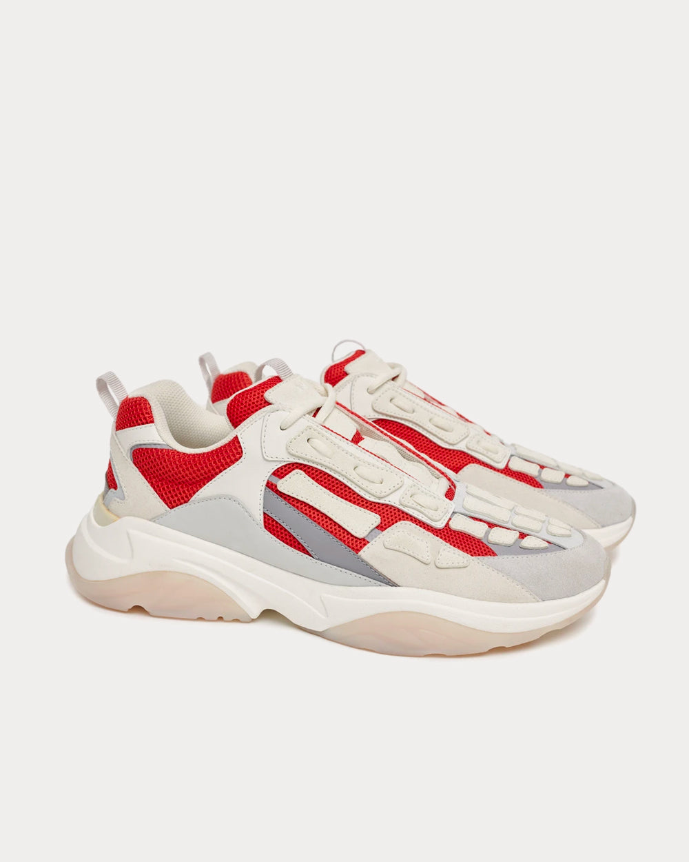 AMIRI Bone Runner Red / White Low Top Sneakers - 2